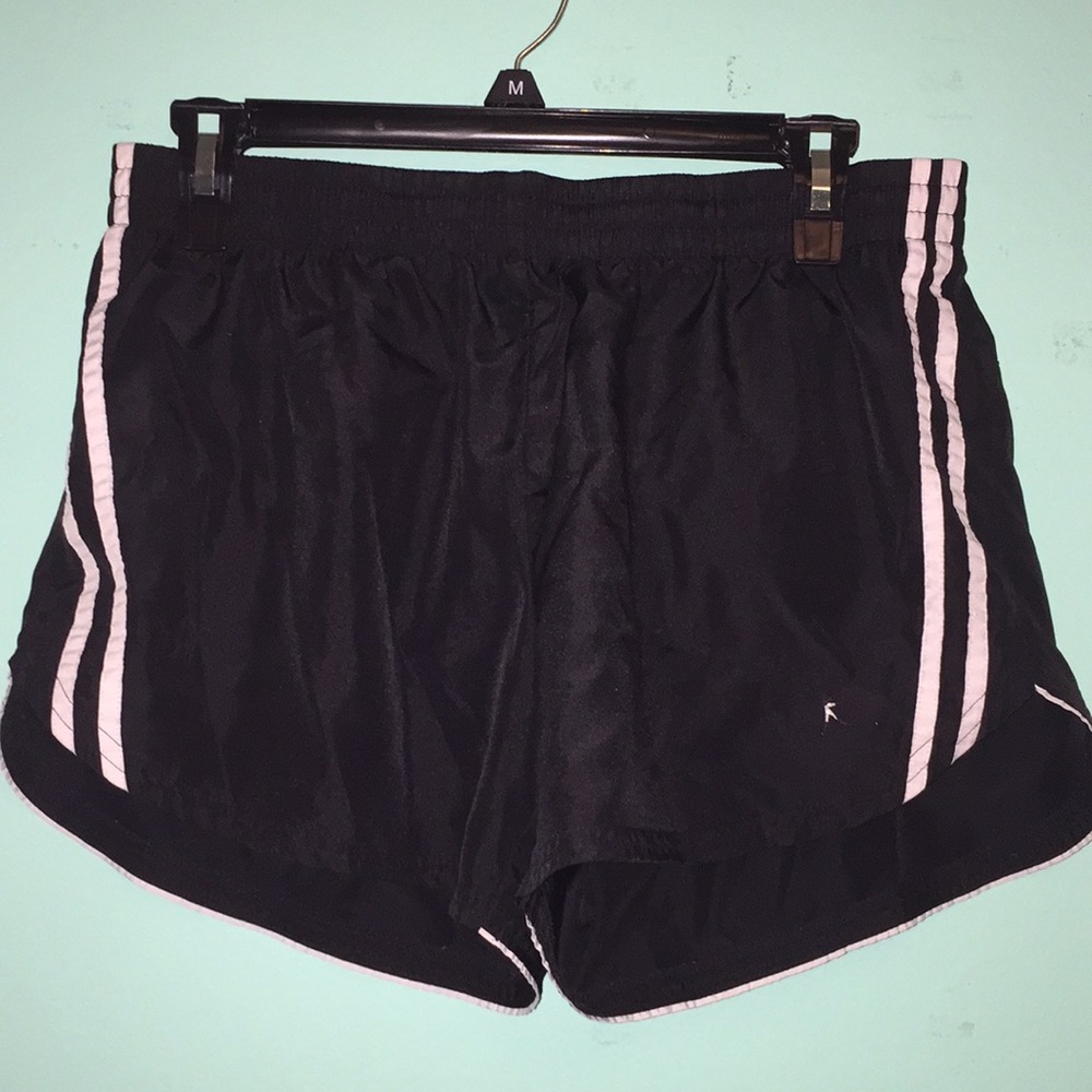 Black 2 Stripe Shorts
